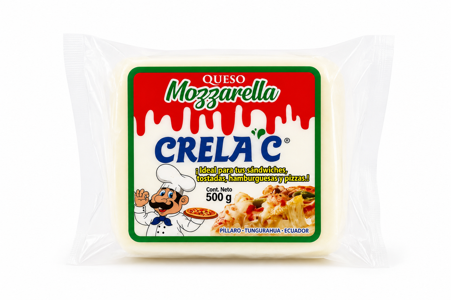 Queso mozarella 500 gramos