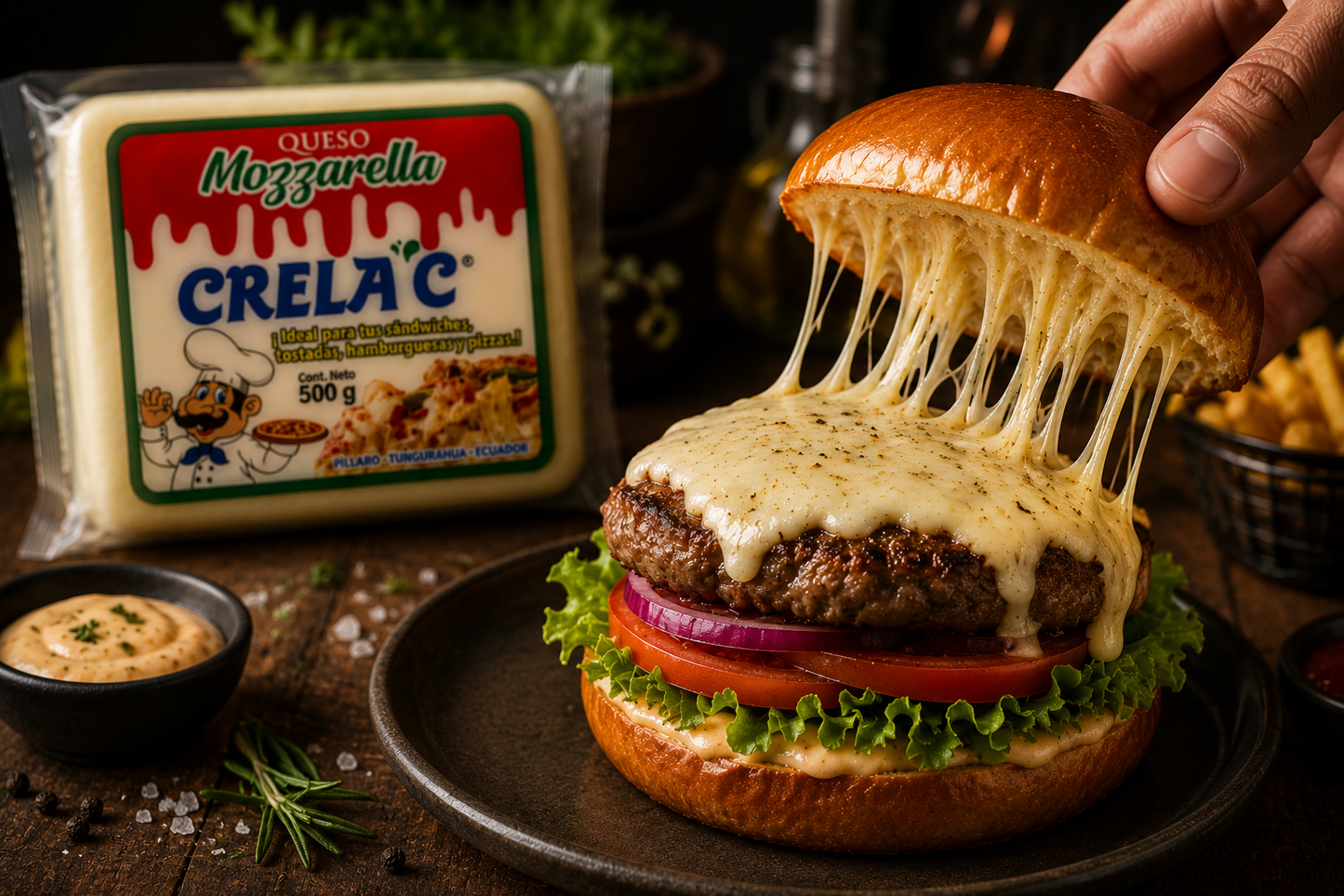 Queso mozarella 500 gramos